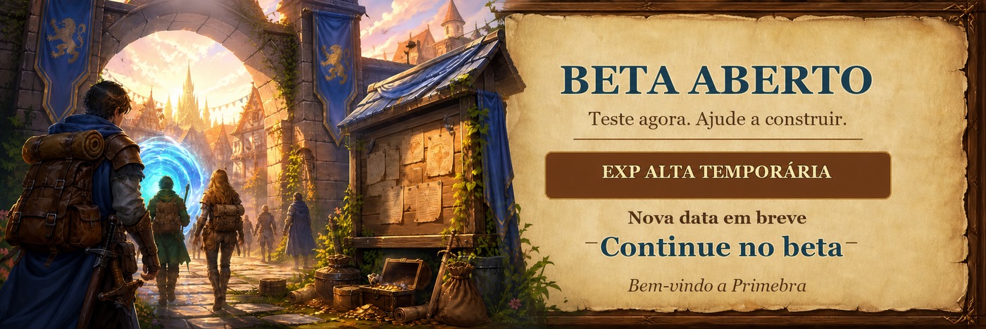 Aventureiros chegando ao beta do GoesOT